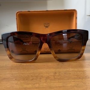 MCM Red Havana New 607S 634 Plastic Style 140mm Sunglasses